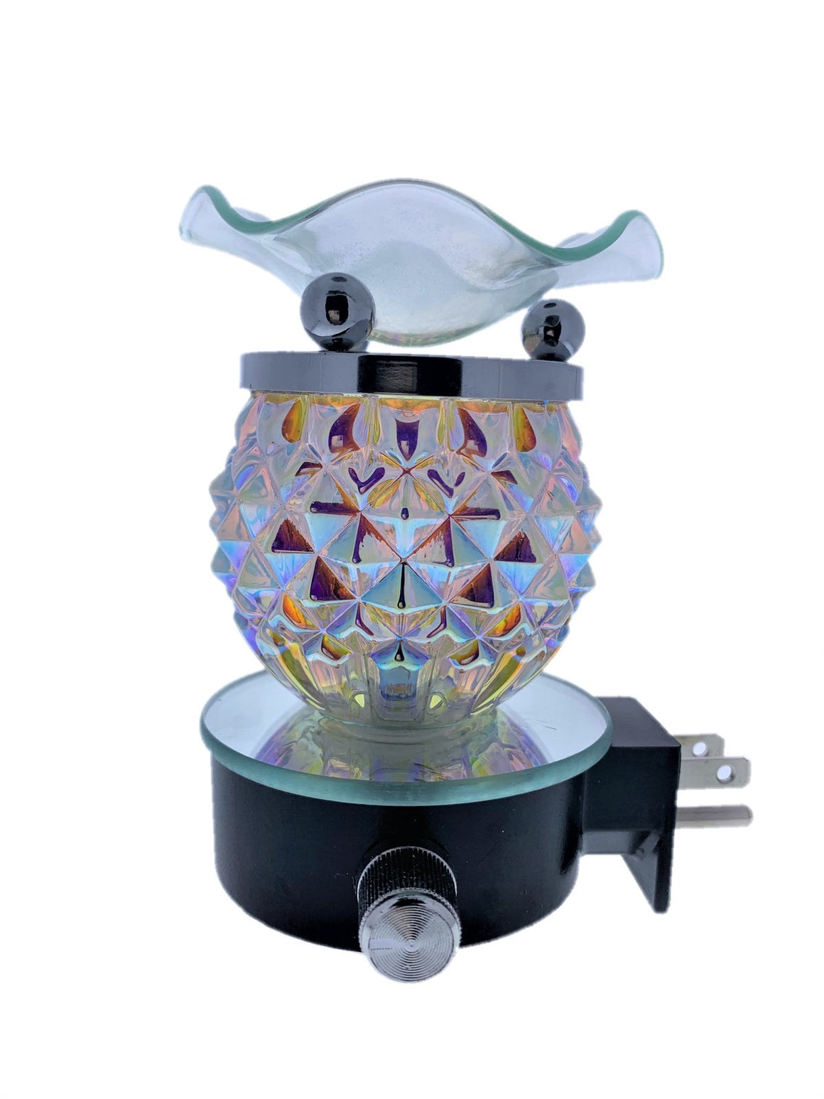 Decorative Glass Plug-In Oil Warmer